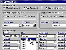 PhoneTree 3500 Auto Dialer Import Screen